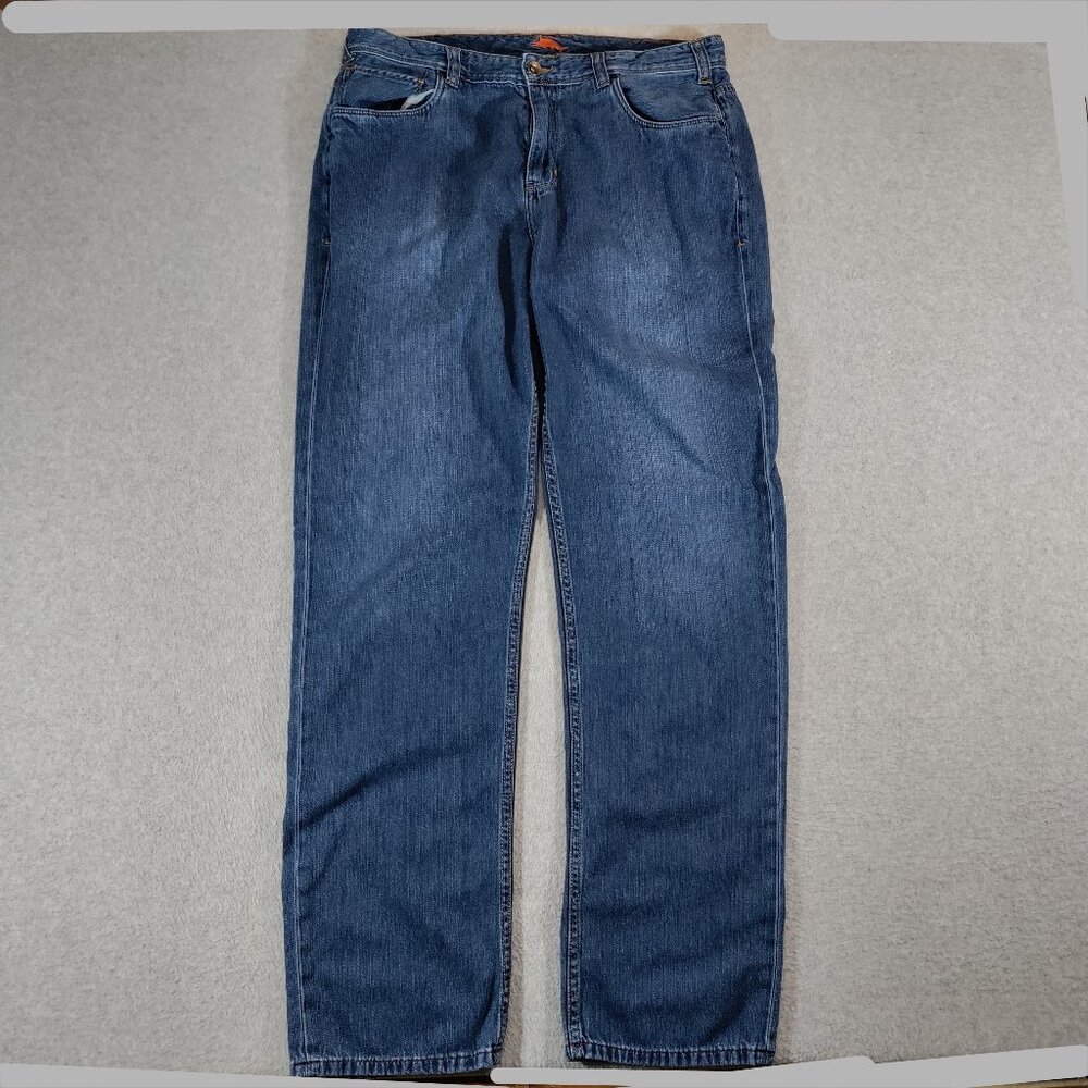 Tommy Bahama Jeans 38x36 Mens Blue Cayman Cotton Tencel Blend Resortwear Comfort